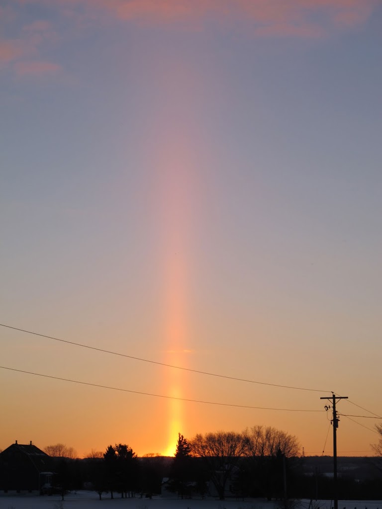 weird sunset first day of 2013….