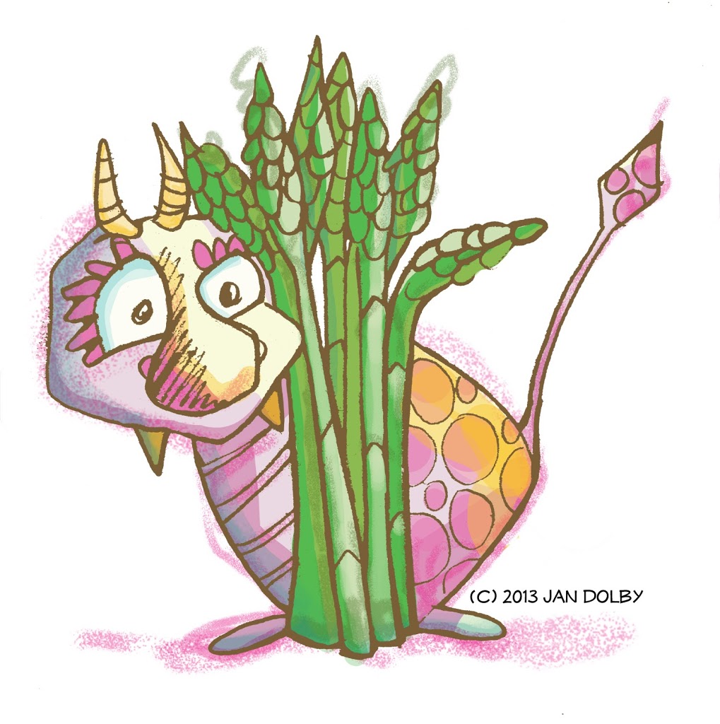 hiding behind asparagus…