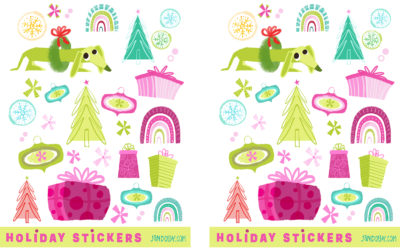 Seasonal Illustrated Stickers