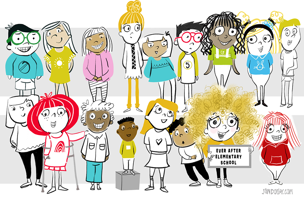 School Children Illustrations