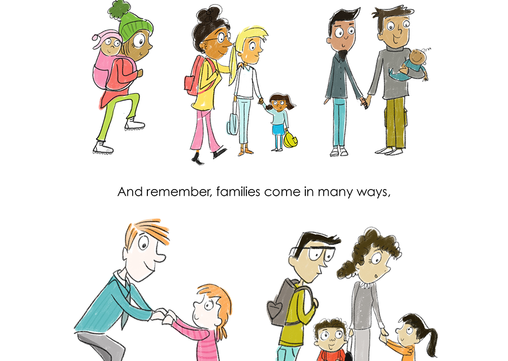 illustration of families