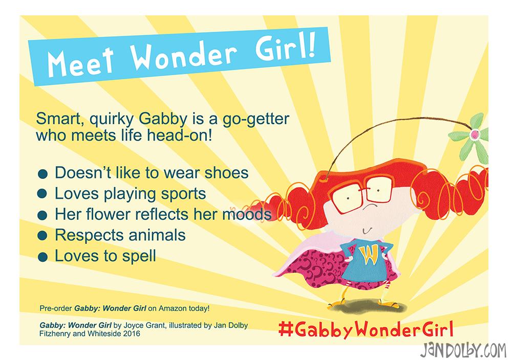 Character information card for Gabby Wonder Girl 