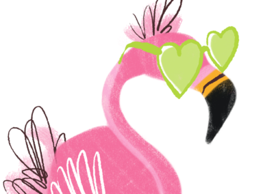 Flamingo Character