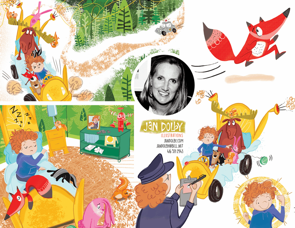 a collection of illustrations by Jan Dolby